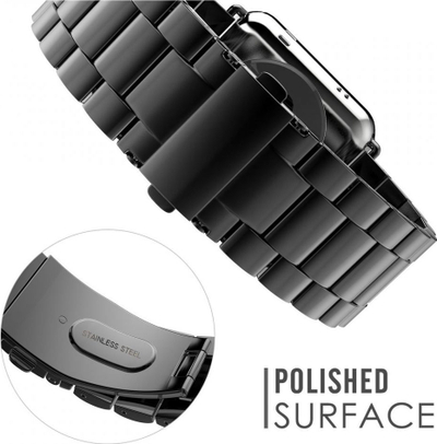 Ремче Tech-Protect Stainless за Apple Watch, не’рѓосувачки челик, 42/44/45/49mm, сребрена