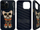 Kapak telefoni Nimmy iPhone 15 Pro Max 6.7", me figurë “Glasses Cool Dog”, i zi