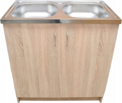 Долап за мијалник Deftrans 064 D 08043, за мијалник 80x50, 2 врати 0 фиока, Sonoma Oak