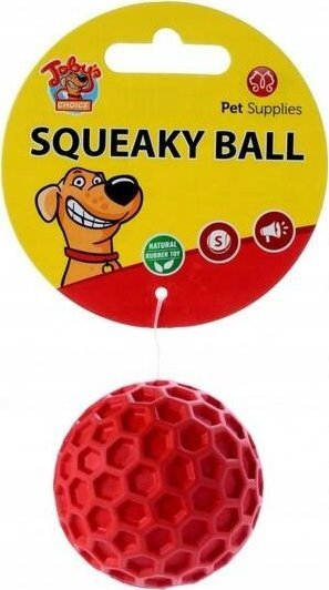Lodër për qen Toby's Choice Squeaky Ball Small, top i vogël me diametër 5.5 cm, gome natyrale, shumëngjyrësh