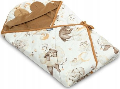 Batanije mbështjellëse Sensillo Velvet Carry Cot XL Dream, 115x115cm, bezhë