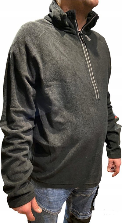 Jakne fleece Hogert për burra, 2XL, 100% poliester, e zezë