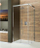Kabinë dushi Sanplast Free Zone KNL/FREEZONE-90x100, 100x90 cm, xham transparent 5 mm, argjendi me shkëlqim