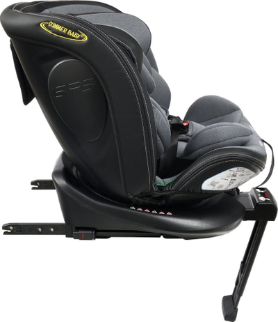 Ulese makine Summer Baby Vigo, 40‑150 cm, Isofix i‑Size 360°, gri me të zezë