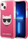 Futrollë telefoni Karl Lagerfeld Choupette Head KLHCP13MTPECPI, për iPhone 13 6.1", hardcase, fuchsia
