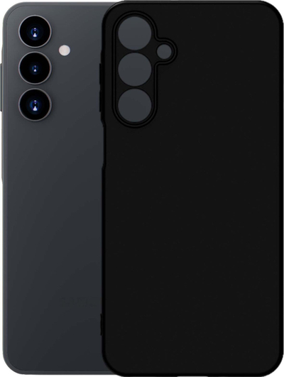Силиконска маска 3MK за Samsung Galaxy A16, со внатрешна микрофибра, црна