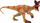 Figurë koleksionuese LEAN Toys Dinosaur Dilophosaurus, 1 copë, e kuqe