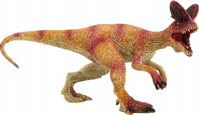 Figurë koleksionuese LEAN Toys Dinosaur Dilophosaurus, 1 copë, e kuqe