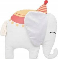 Jastëk dekorativ Atmosphera for Kids Circus Elephant, pambuk, gri