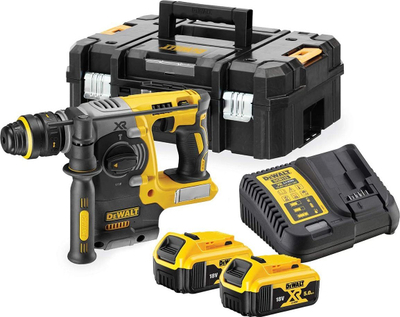 Çekiç-spirale me bateri DeWalt DCH273P2T, 18V XR, brushless, e verdhë e zezë