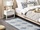 Tapet Beliani DATCA, 80x150 cm, lesh dhe poliester, blu