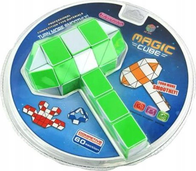 Lodër puzzle Dromader Magic Cube Snake, 60 pjesë, shumëngjyra