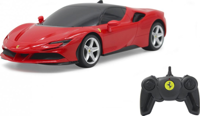 Makinë lodër me telekomandë Jamara Ferrari SF90 Stradale, shkalla 1:24, motor elektrik, e kuqe