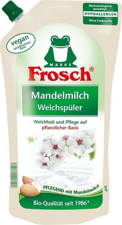Zbutës rrobash me aromë bajamesh Frosch, 1000ml