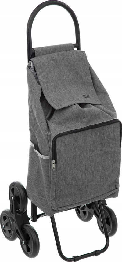 Karrocë pazari me rrota Shopping Bag Trolley, 36L, 36x43 cm, gri