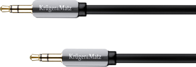 Kabllo audio Kruger&amp;Matz KM0314, Jack 3.5mm me Jack 3.5mm, 3m, gri