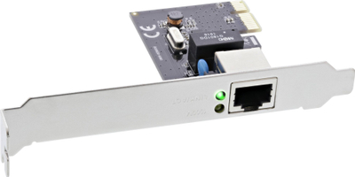 Kartë rrjeti InLine 51125L, PCI Express, Gigabit 1 Gbit/s, e zezë