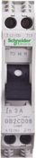 Ndërprerës termik Schneider Electric TeSys GB2CD08, 1 pol, 3A, 110V AC 48V DC, gri