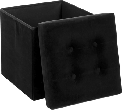 Puf i tapicuar Atmosphera Quilted Adaline, 38x38 cm, i zi