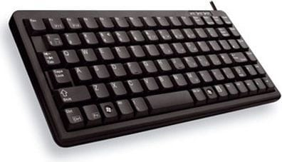 Tastierë CHERRY G84-4100 Compact, me kabllo USB PS2, QWERTY UK, e zezë