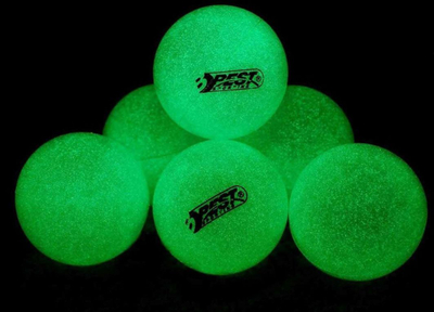 Topa pingpongu Best Sporting - Glow In The Dark, 6 copë