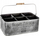 Mbajtëse bimësh Ac-déco Vintage, 6 ndarje, 36.5 x 24 x 14 cm, gri