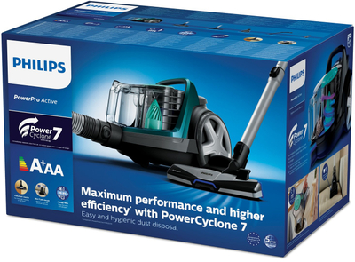 Fshesë me vakum Philips PowerPro Active FC9555/09, 900W, pa qese, 1.5L