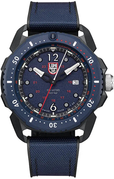 Orë dore për meshkuj Luminox, e kaltër