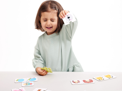 Set edukativ CzuCzu Opposites, libër me ngjyrosje dhe puzzle, për kalamaj mbi 2 vjeç