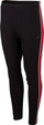 Leggins për goca 4F LEG012, me shirit anësor, pa përforcim nga brenda, ngjyrë e zezë