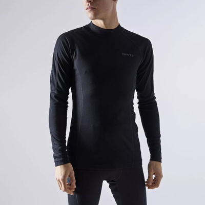 Set bazë termik Craft Core Warm Baselayer M për burra, material poliester, i zi