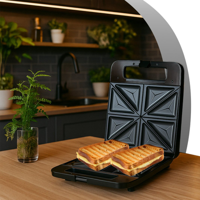 Toaster sanduiçesh Esperanza OR1334, 1400W, 8 toste, i zi