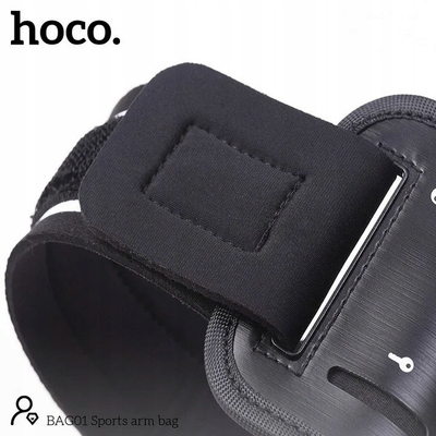 Armband për telefon Hoco, 7\", rregullueshëm, i zi
