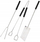Set veglash për grill The Ultimate Barbecue Set, 3 copë, çelik kromi, doreza plastike të zeza