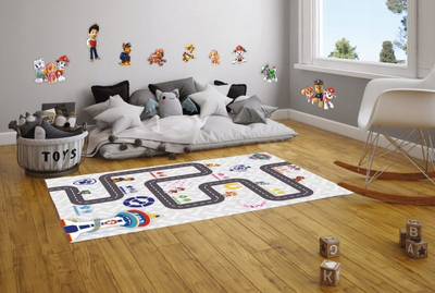 Dekor muri Paw Patrol SRPP-014, shkumë EVA, ngjitje me shirit dypalësh, shumëngjyrëshe