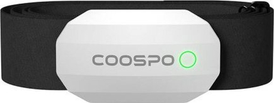 Sensor rrahjesh zemre Coospo H808S W, Bluetooth ANT+, i papërshkueshëm nga uji, i zi