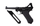 Pistolete ajri Umarex Luger P08 Parabellum, 4.5mm BB, set, e zezë