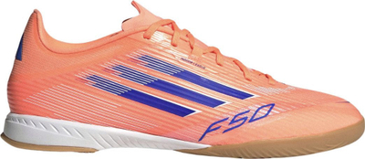 Këpucë futbolli adidas F50 League IN JH7718, për dysheme mrena, të bardha