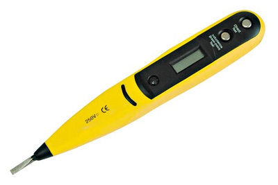 Testues elektrik me ekran MEGA LCD, 12-250 V 