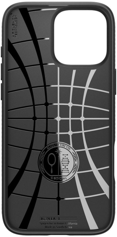 Mbulesë telefoni Spigen Liquid Air për iPhone 17 Pro, matte, e zezë