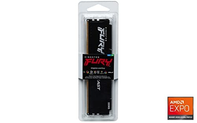 RAM Kingston FURY Beast, 64GB DDR5, 5600MHz, e zezë