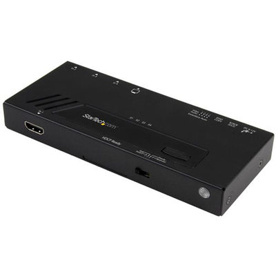 Ndërprerës video HDMI StarTech, 4 porta, 4K, automatik, i zi