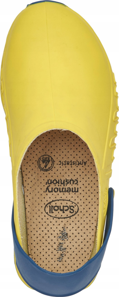 Këpucë pune Scholl Evoflex, Memory Cushion, antirrëshqitëse, të verdha, nr 46