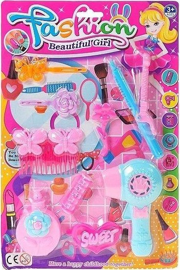 Set loje bukurie Adar Beauty Set, lodër parukerie, 3+, rozë