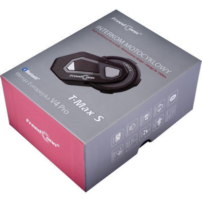 Interkom moto FreedConn T Max S V4 Pro, Bluetooth 5.1, deri 6 përdorues, i zi