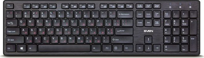 Tastierë wireless Sven 301 SV-03100301UB, me tastierë numerike, e zezë