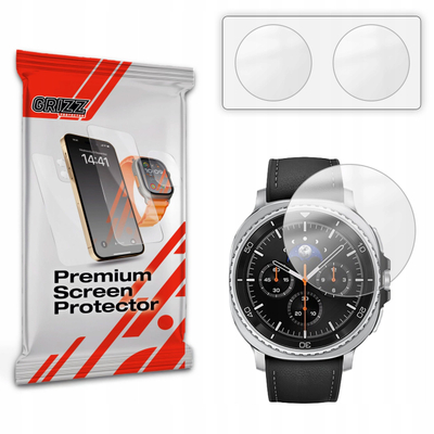 Folie mbrojtëse matte GrizzGlass PaperScreen për Samsung Galaxy Watch 8 Classic 46mm, paketim 2 copë, transparente
