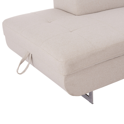 Divan këndor krevat Encore HM3301.03L, me arkë, 285x205 cm, bezhë