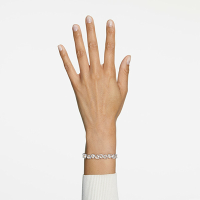 Byzylyk për femra Swarovski Millenia, i argjendtë
