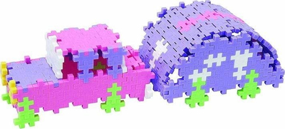 Lodër ndërtimi Plus Plus Pastel Unicorn and Carriage, 220 pjesë, shumëngjyrëshe